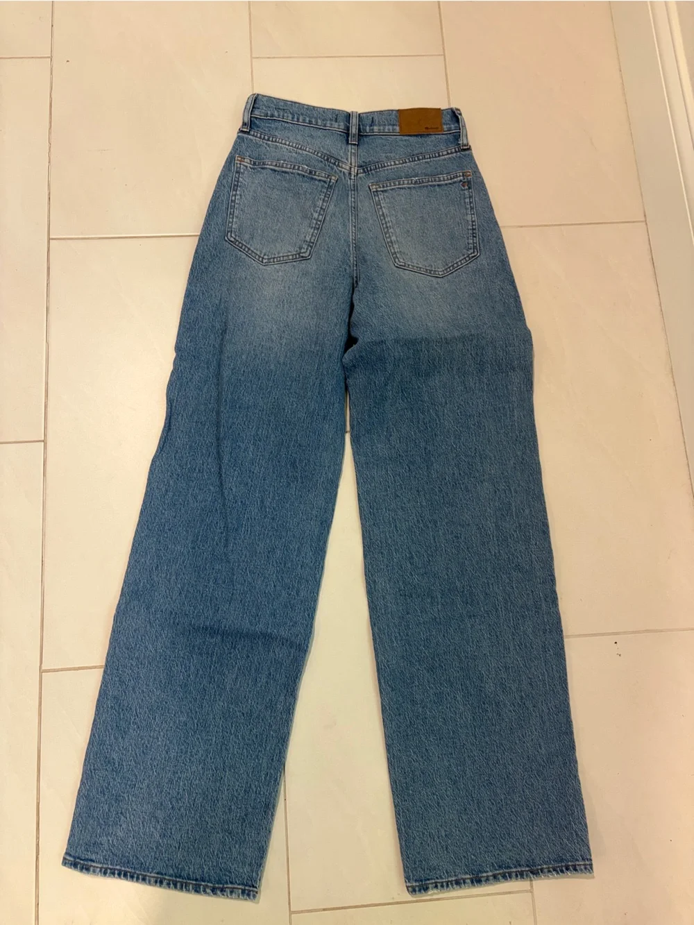 Madewell Light Blue High-Rise Straight Jeans